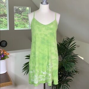 Tie Dye Costa Rica Cotton Tank Dress L